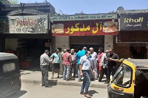 الاستمرار في حملات رفع الاشغالات لسيوله حركة المرور 