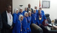 تكريم منتخب القاهرة لكرة السلة بنات للصم أبطال الجمهورية