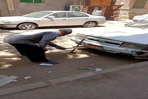 استعادة المظهر الحضاري لشوارع الحي