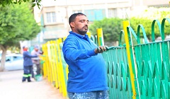 دهانات الأسوار والبرجولات والدكك الخشبيه بحديقة الفردوس