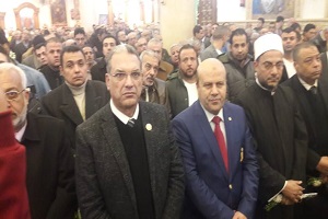 تهنئة السيد رئيس الحي للأخوة الأقباط