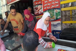 حمله مكبره من الطب البيطرى على محلات الحي 