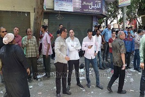 حي السيدة زينب يشن حملة لرفع الإشغالات