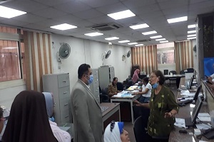 متابعة سير انتظام العمل والتأكد من تسهيل الإجراءات