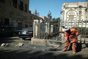 أعمال نظافة بالحي