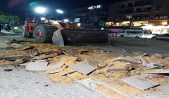 متابعة أعمال التطوير ورفع كفاءة الشوارع بنطاق الحي