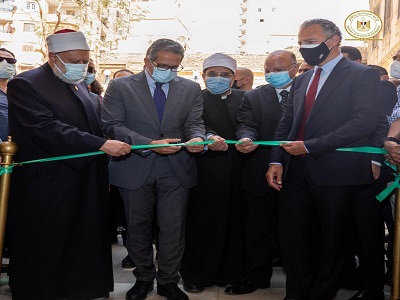 افتتاح قبة الإمام الشافعي بعد ترميمها