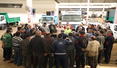 جولة تفقدية لرئيس الهيئة العامة للنظافة والتجميل للورش بالزواية الحمراء