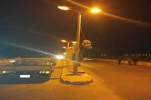 تركيب كشافات إنارة في حملة مكبرة بـ حي التبين