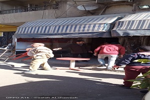 حملة لرفع وإزالة الاشغالات بالبساتين