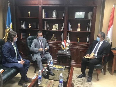 وزير السياحة والآثار يستقبل سفيري دولتي أوكرانيا وبيلاروسيا