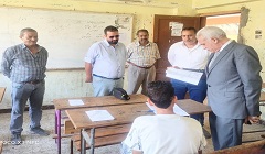 مدير تعليم العاصمة يتابع لجنة مدرسة جمال عبد الناصر الإعدادية بنين بمنشأة ناصر 