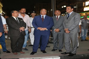 محافظ القاهرة يتفقد أعمال تطوير شارع عباس العقاد