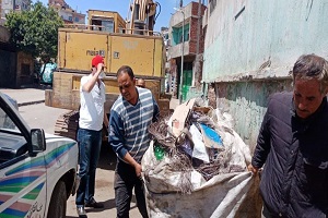 جولة ميدانية بنطاق حي الشرابية لمتابعة النظافة