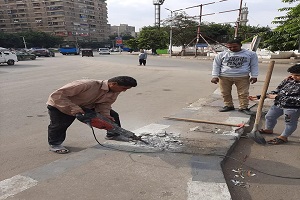 رفع كفاءة الإنارة بشوارع الحى