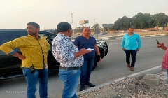 رئيس هيئة النظافة والتجميل يتفقد محوري الشهيد والأسمرات 