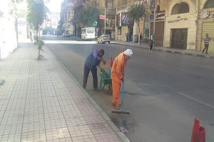 حملة تجريف ونظافة لبعض شوارع الحي