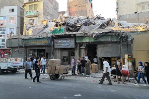 تنفيذ قرار هدم للخطورة الداهمة