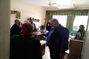 متابعة سير وانتظام العمل بالحي 