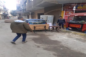 رفع الاشغالات لسيوله حركة المرور 