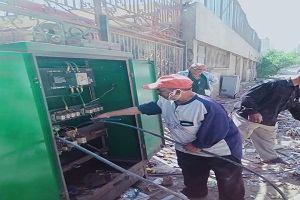 رفع كفاءة شوارع الحي 