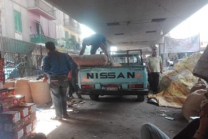 حي الساحل يقوم بالمتابعة الميدانية بسوق البلح