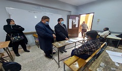 مدير عام التعليم الفني يتابع انتظام سير امتحانات النقل (صناعي _ تجارى)