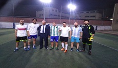 حصول فريق ديوان تعليم العاصمة على اول المجموعة بدوري الكرة الخماسية