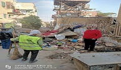 إزالة أكشاك بدون تراخيص بجوار مركز صحة سوزان مبارك