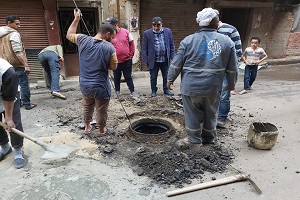 متابعة الاعمال اليومية بالحي 