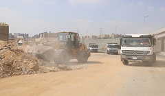 رفع تراكمات ’الهدم والرتش ’ بمحور محمد زكي والسيدة نفيسة وحلوان 