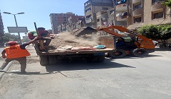 حملة نظافة بحي البساتين