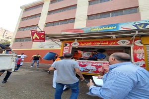 حملة اشغالات مكبره لإزالة الاكشاك المخالفه بنطاق الحي 