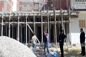 إزالة وإيقاف المباني المخالفة بالمقطم