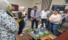 مدير الشباب والرياضة يستقبل أسرة تمكين الشباب وفريق تحدي شباب 