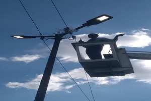 رفع كفاءة الإنارة بشوارع الحى