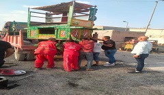 حملات لرفع الاشغالات وكافة التعديات من نهر الطريق