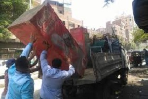 حملات  مكبرة لإزالة الإشغالات، المباني ، الإعلانات المخالفة 