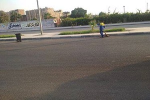 رفع مستوى الوعى البيئ بحلوان والمحافظة على نظافة الشوارع 