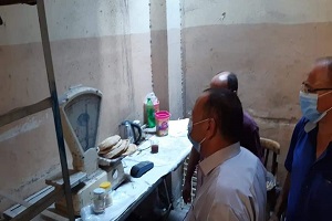 المرور علي المخابز لمتابعة سير العمل 