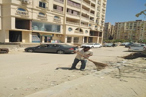 حملة نظافة ورفع مخلفات القمامة من شارع السعادة وشارع بيتشو الغربي بالبساتين