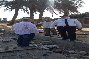 متابعة أعمال التطوير بالحي  