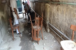      رفع عربة مأكولات بدون ترخيص بشارع انقرة بحي النزهة