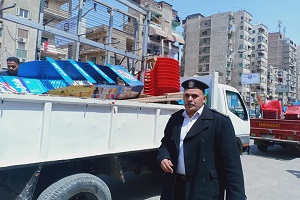 حملة مكبرة لإزالة الاشغالات بـ"السيدة زينب