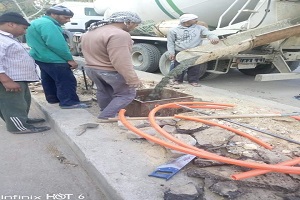 حمله لرفع كفاءة الإنارة ببعض شوارع الحي