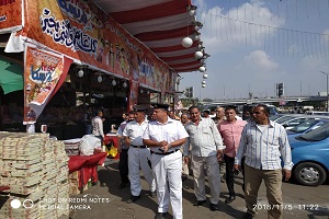 حملة مكبرة لرفع إشغالات تعيق حركة المارة والمرور