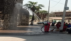 متابعة اعمال النظافة بالمنطقة الجنوبية 