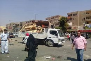 حملة مكبرة لرفع جميع الإشغالات وإزالة مخالفات المحال التجارية والمقاهي