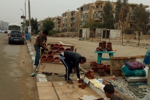 حملة لازالة ورفع الاشغالات بحي النزهة 