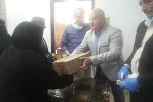 تقديم المساعدات الإنسانية للمواطنين و المرور على منافذ البيع